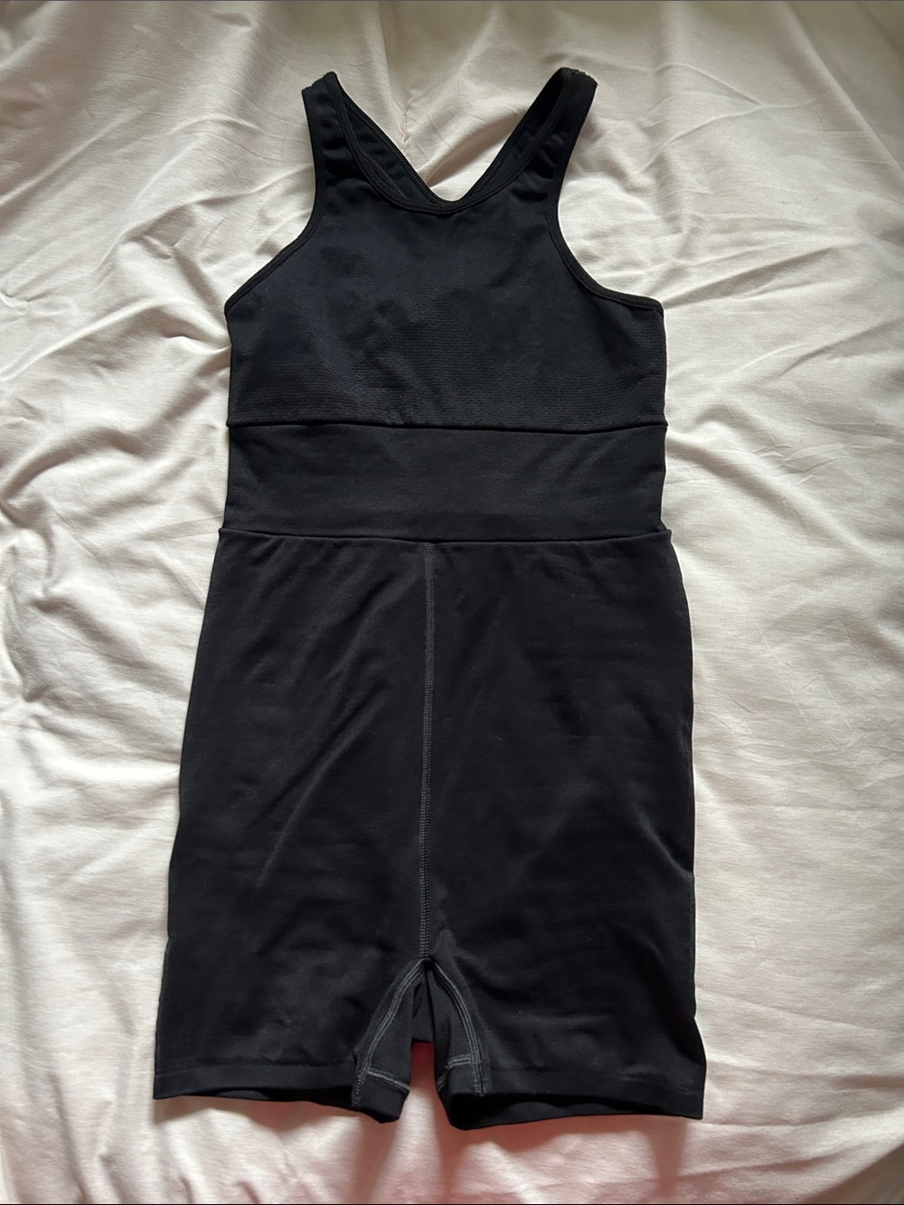 Women's Black Sleeveless Performance onesie
